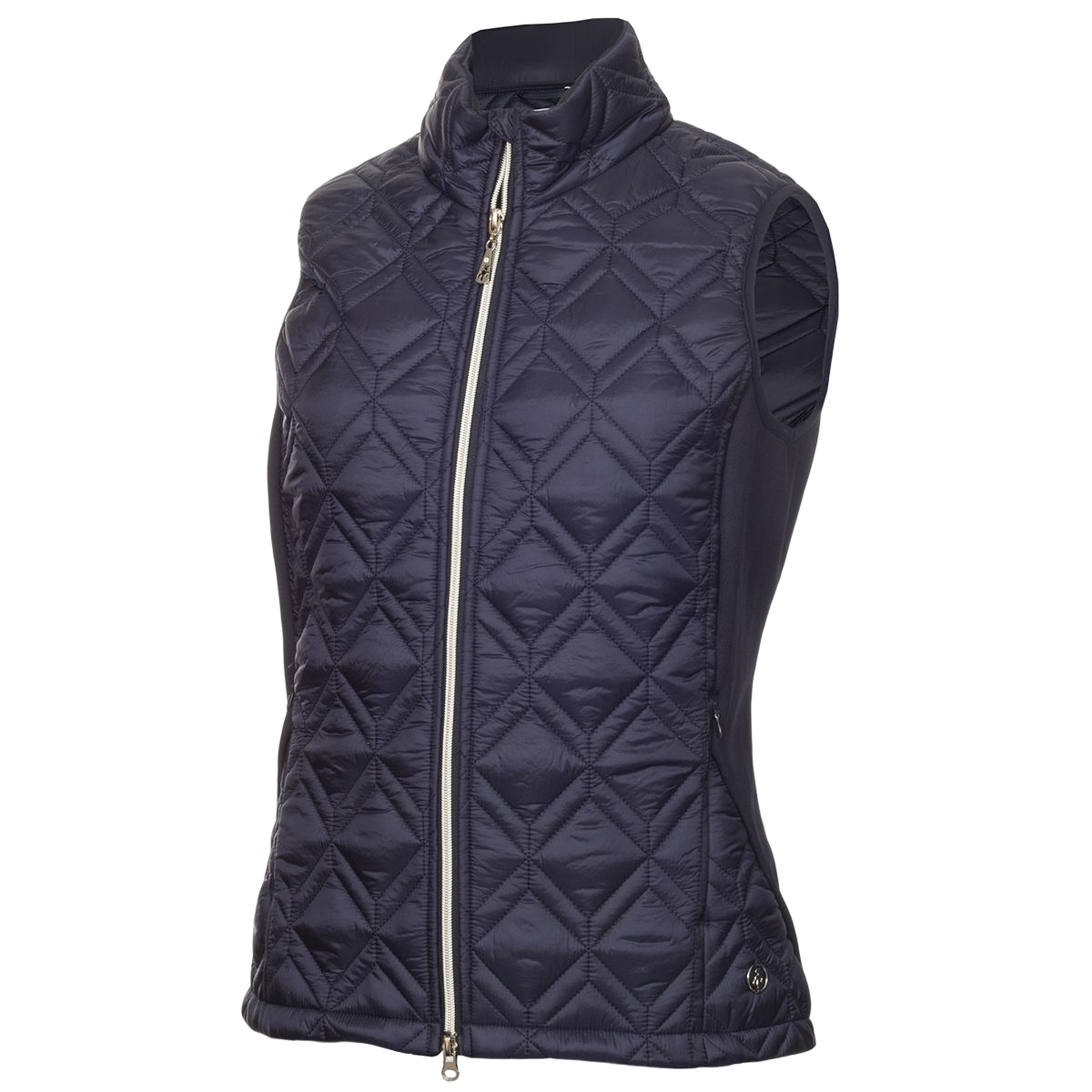 Green Lamb Quilted Vest Gerry Navy