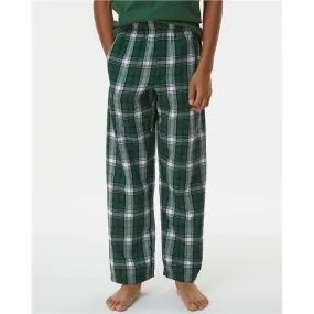 green/white  flannel pant