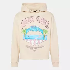 Homme Femme Yacht Club Hoodie In Cream