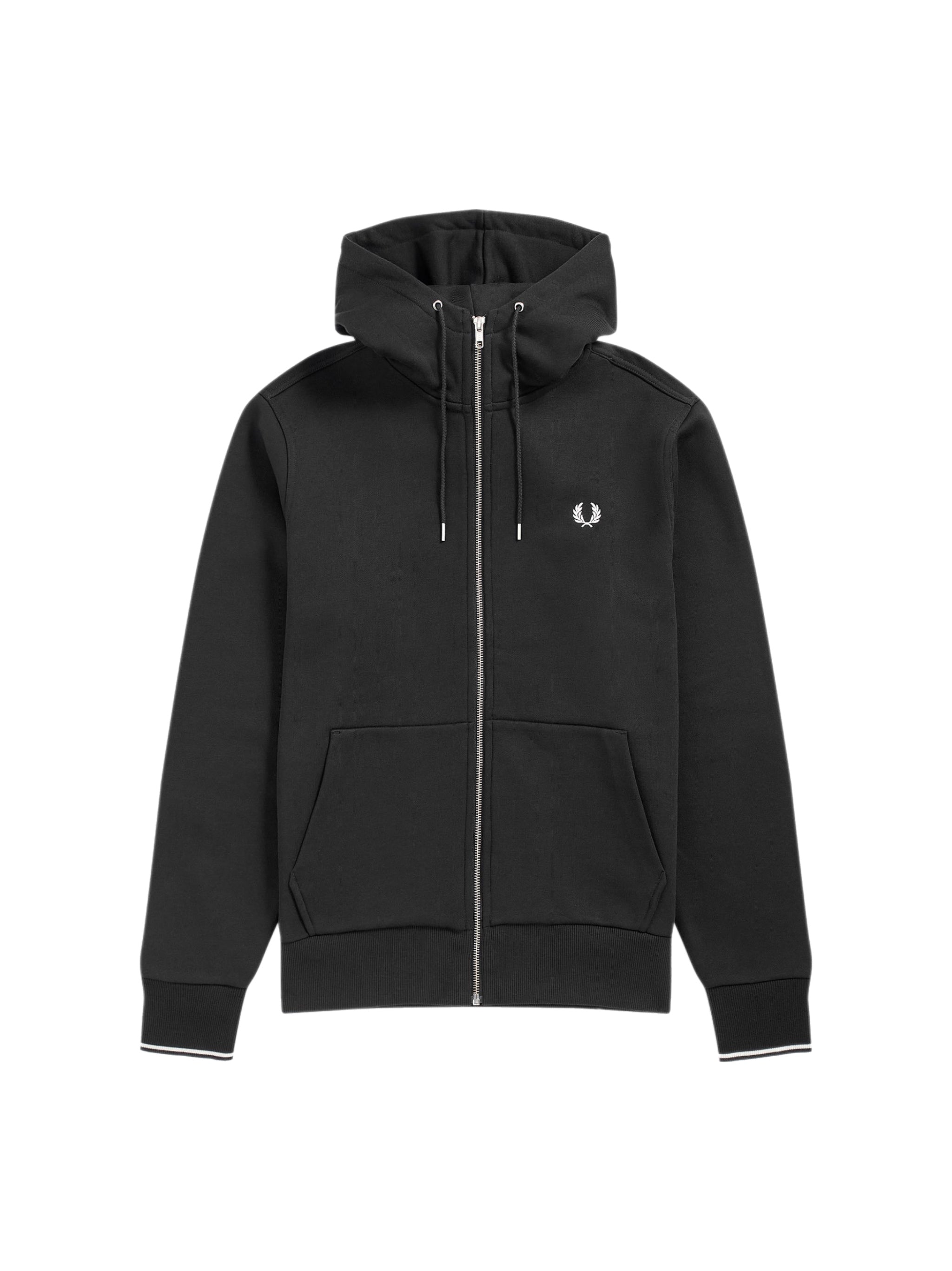 Hooded Zip Through Sweatshirt J7536