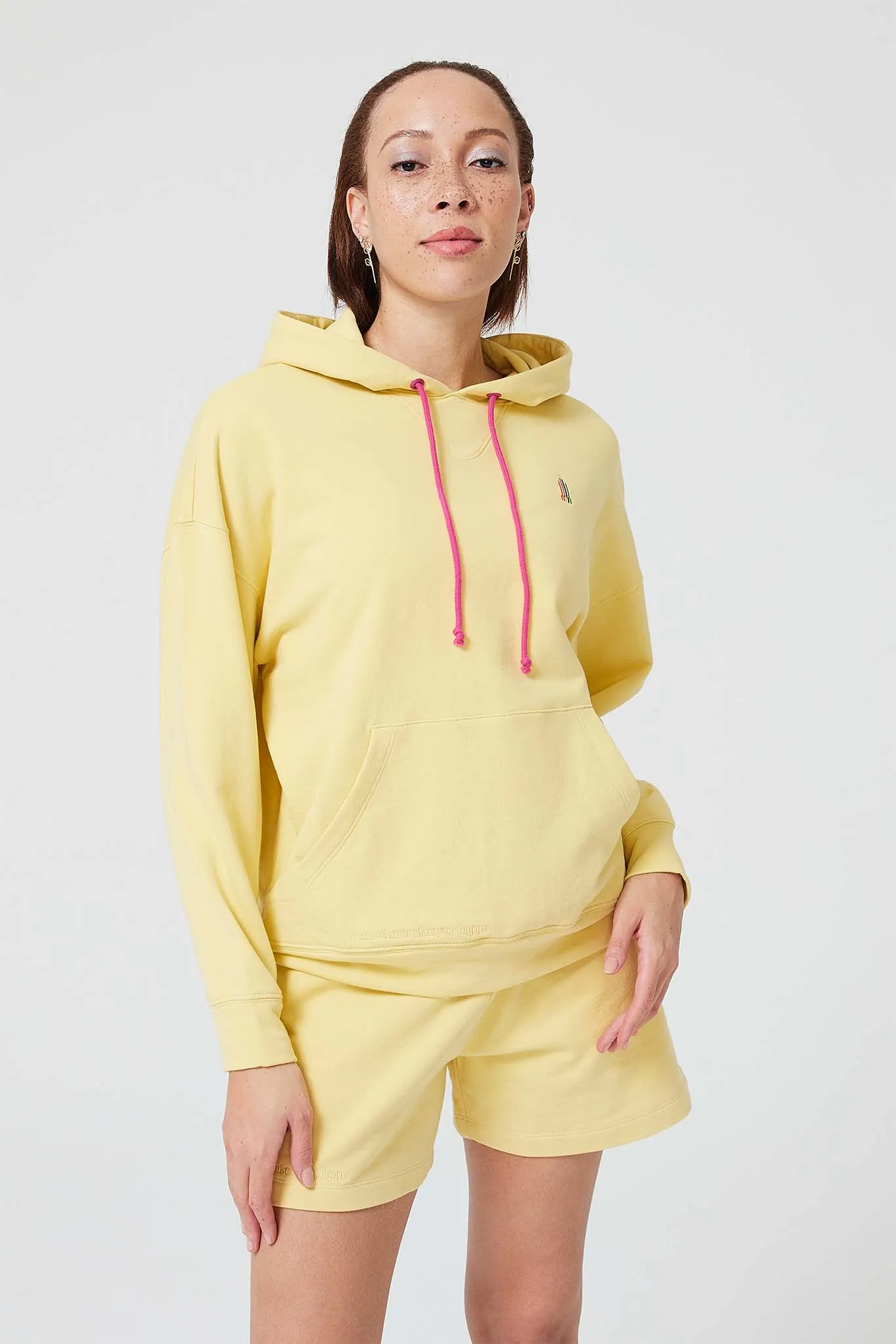 Hoodie in Light Yellow