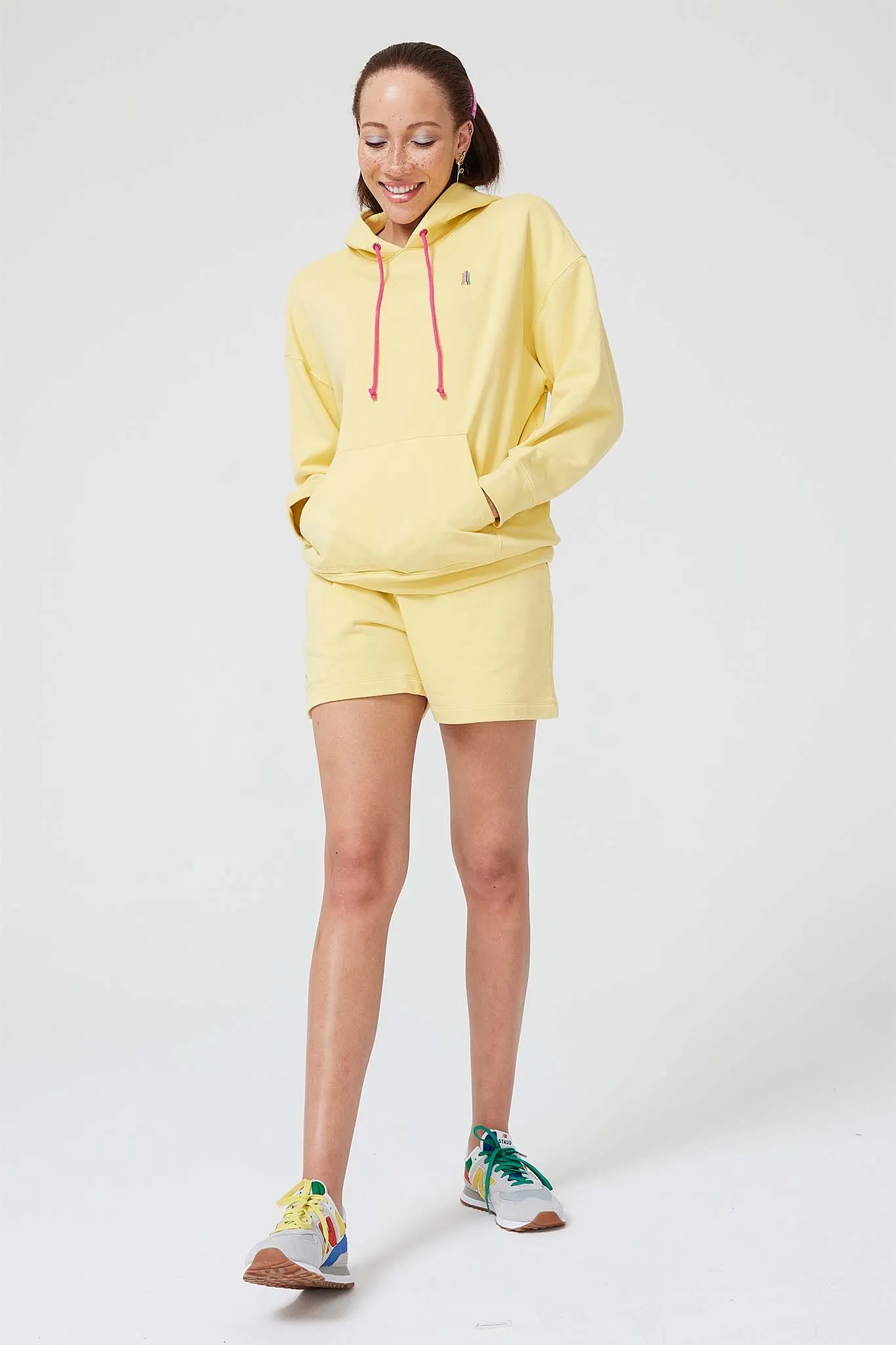 Hoodie in Light Yellow