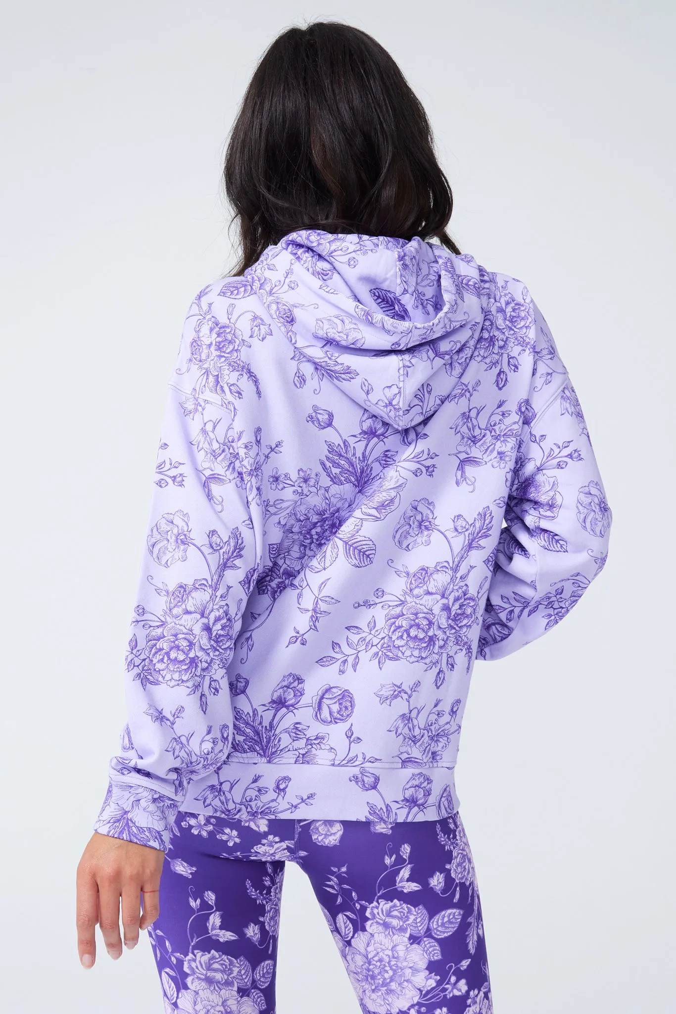 Hoodie in Violet Porcelain