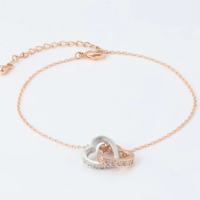 Interlocking Hearts Bracelet