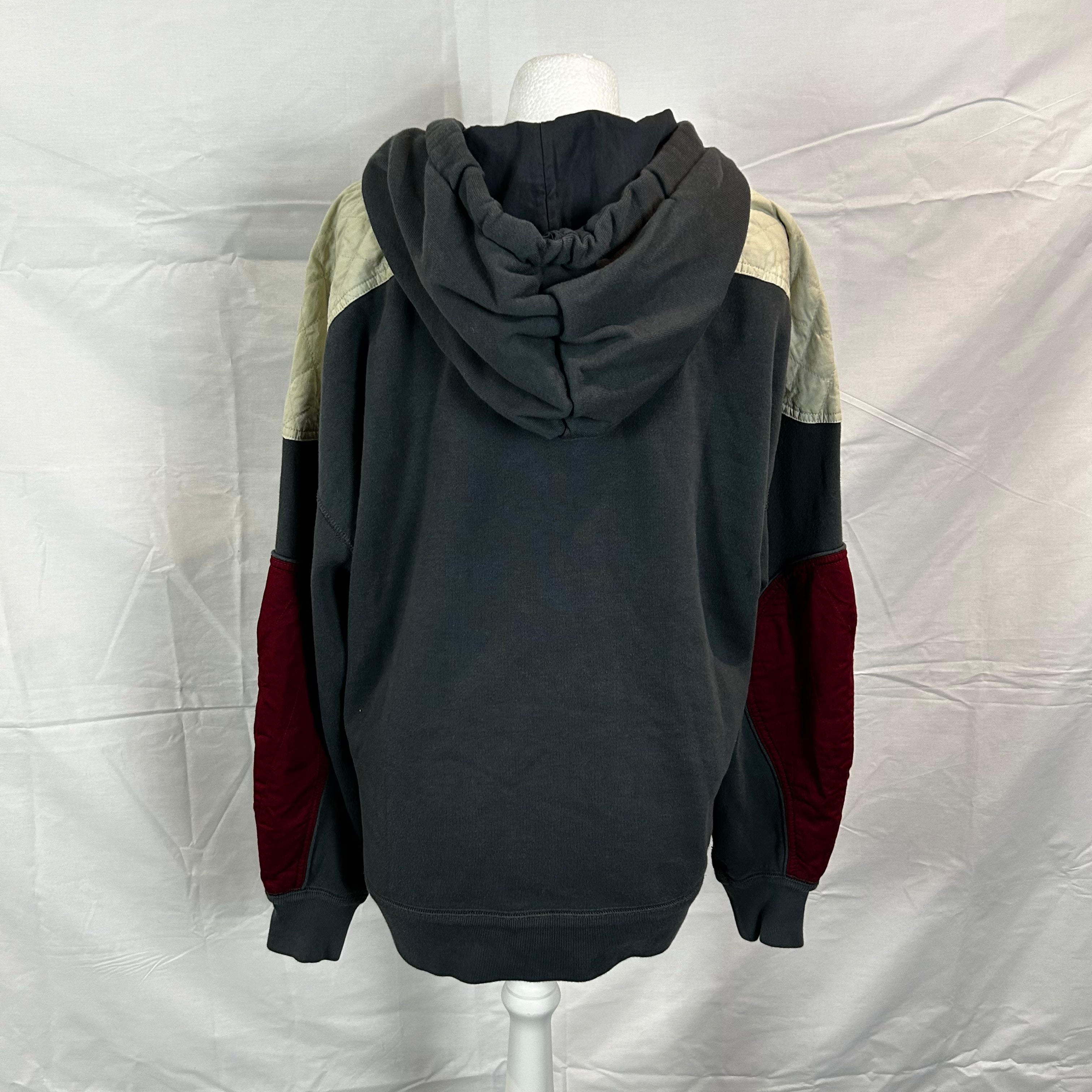 Isabel Marant Etoile Grey Cotton Trim Hooded Sweatshirt XS