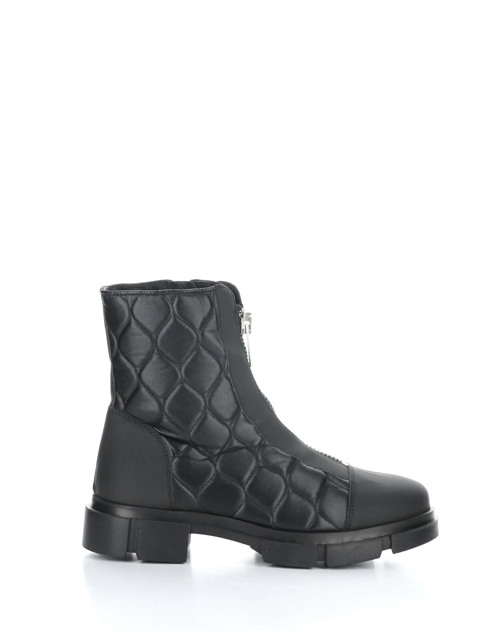 LANE BLACK Round Toe Boots