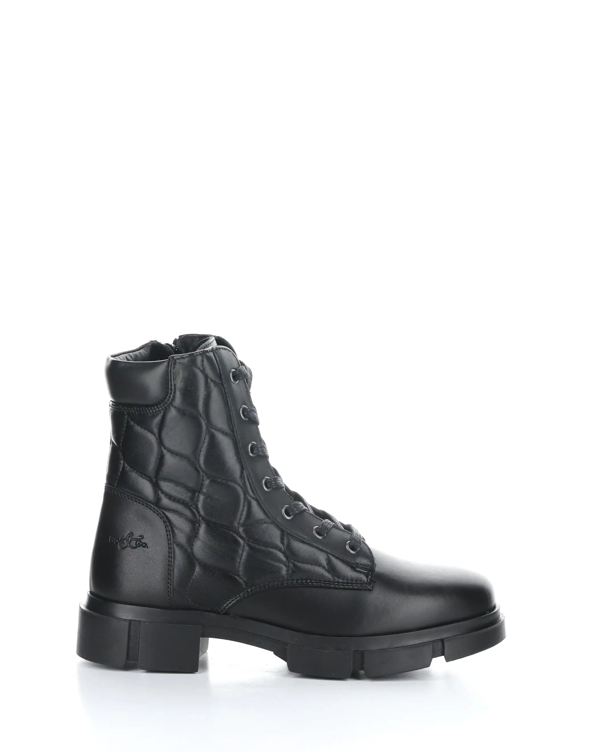 LIBEL BLACK Round Toe Boots