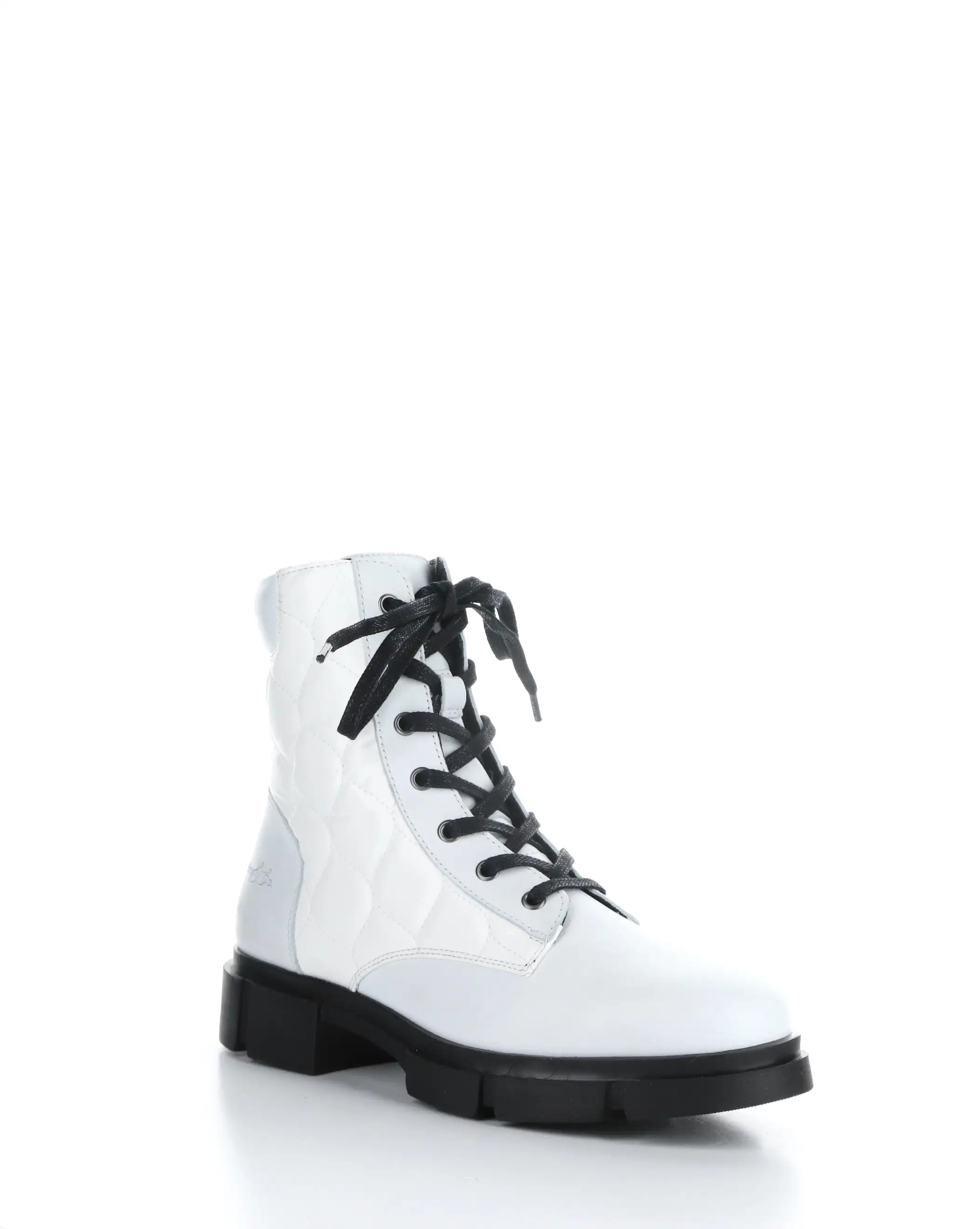 LIBEL WHITE Round Toe Boots