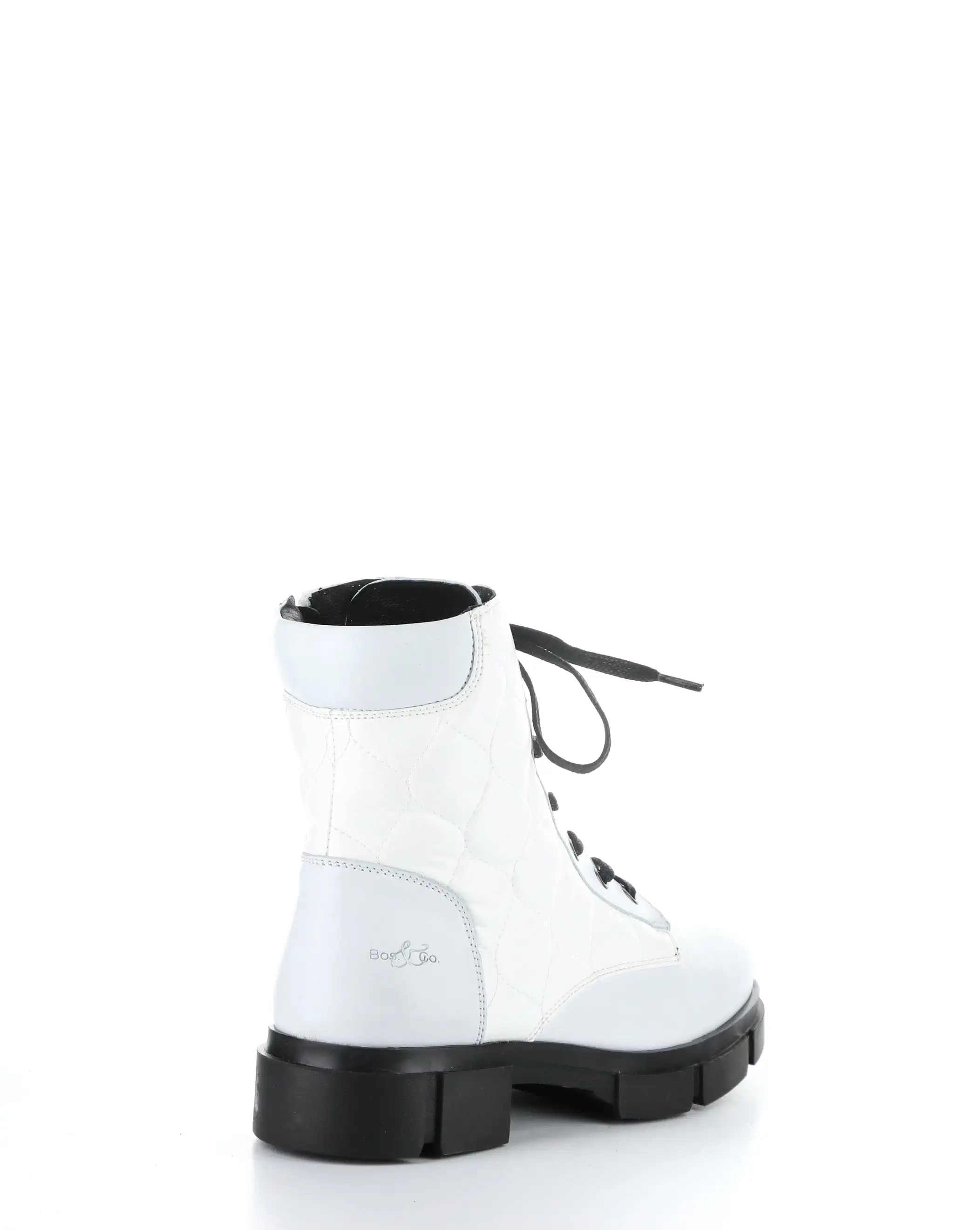 LIBEL WHITE Round Toe Boots