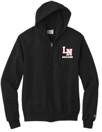 LN GIRLS SOCCER CHAMPION FULL ZIP HOODIE