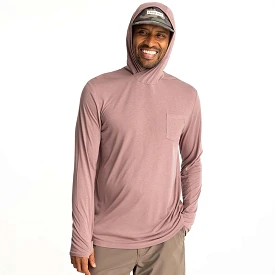 Long Sleeve Lightweight Bamboo Hoodie In Fig