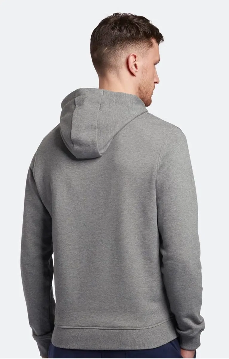 Lyle & Scott Core Plain Hooded Sweatshirts Mid Grey