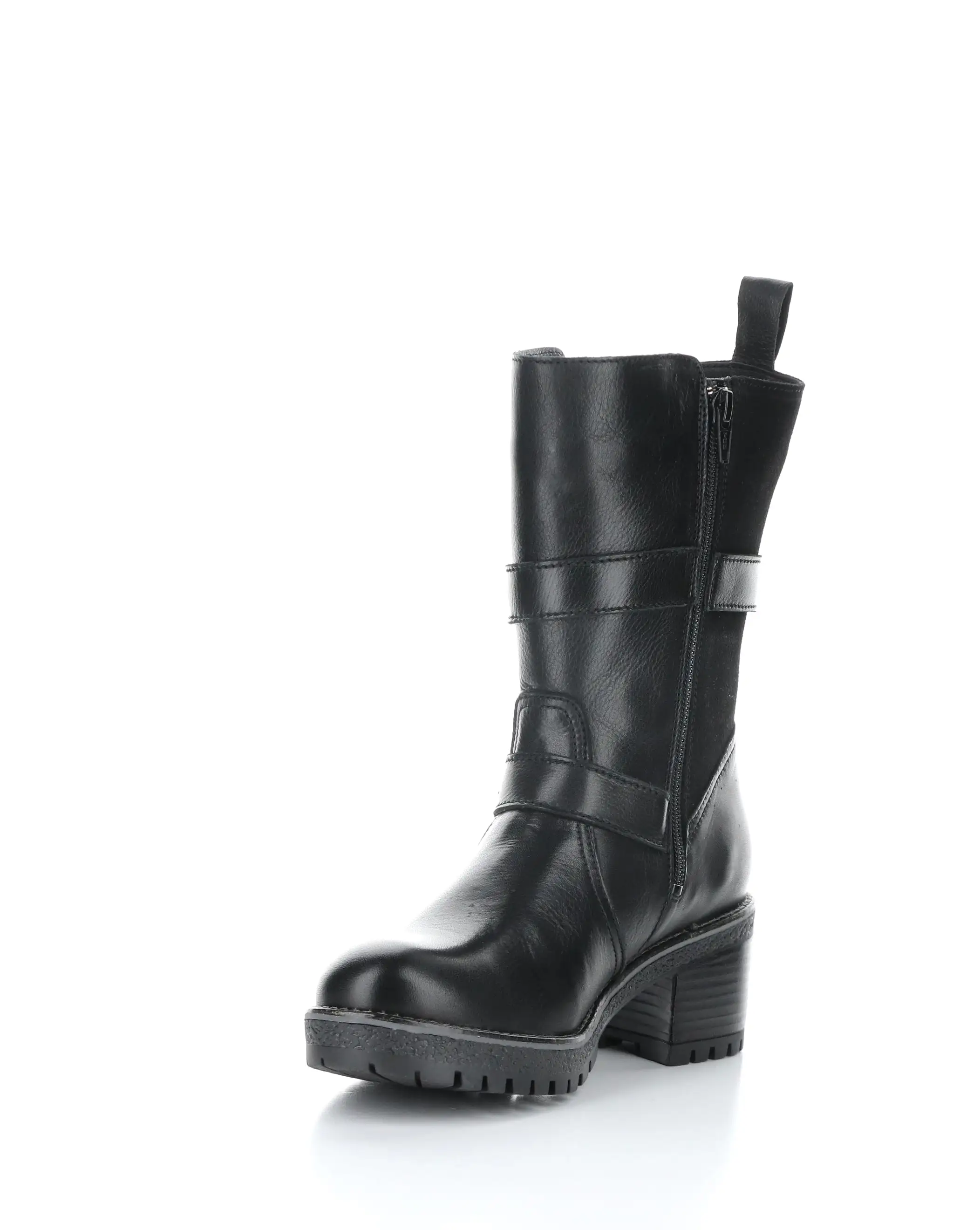 MAISE BLACK Round Toe Boots