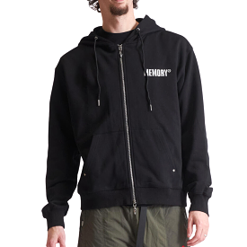 Memory Lane Mount M Zip Hoodie (Black)