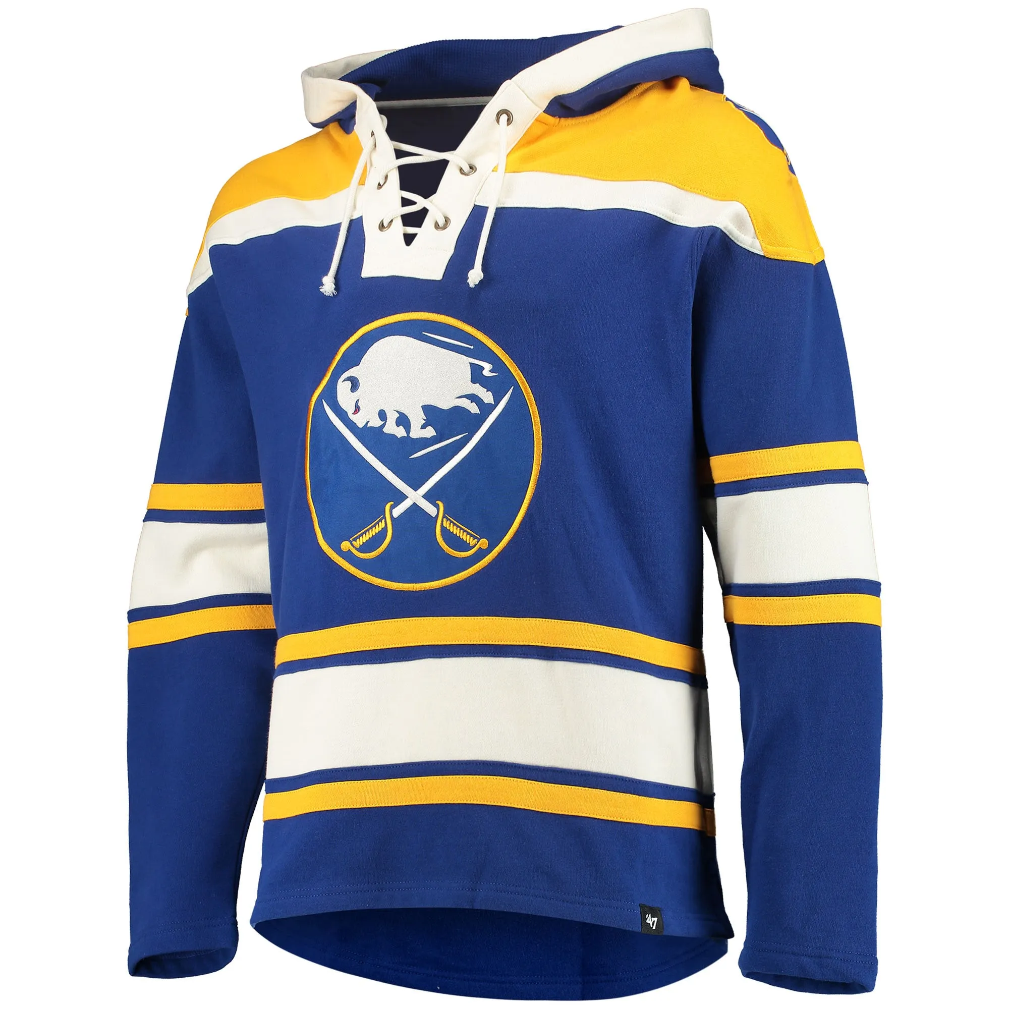 Men's Buffalo Sabres '47 Royal Superior Lacer Pullover Hoodie