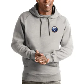 Men's Buffalo Sabres Antigua Heathered Gray Victory Pullover Hoodie