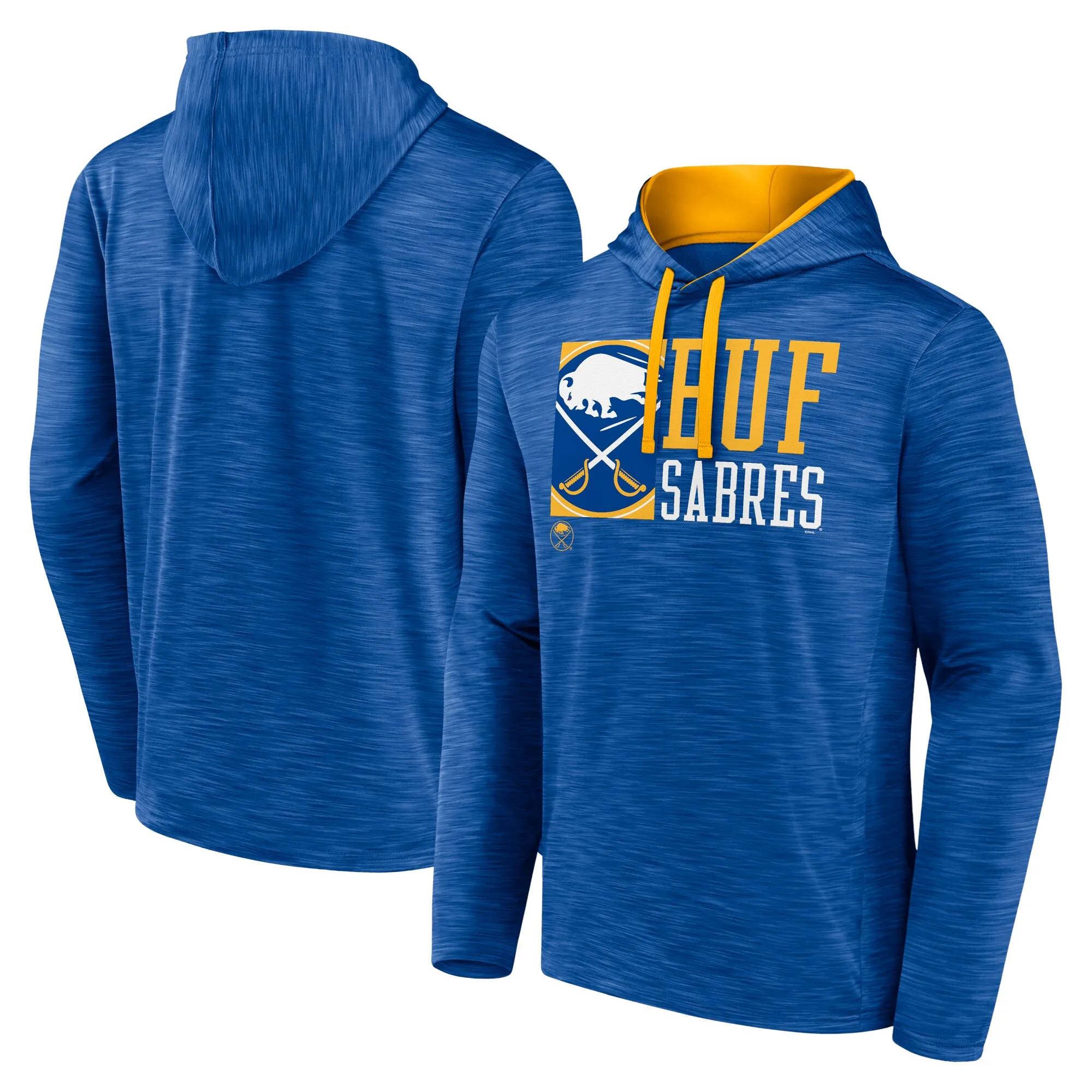 Men's Buffalo Sabres Fanatics Royal Never Quit Pullover Hoodie