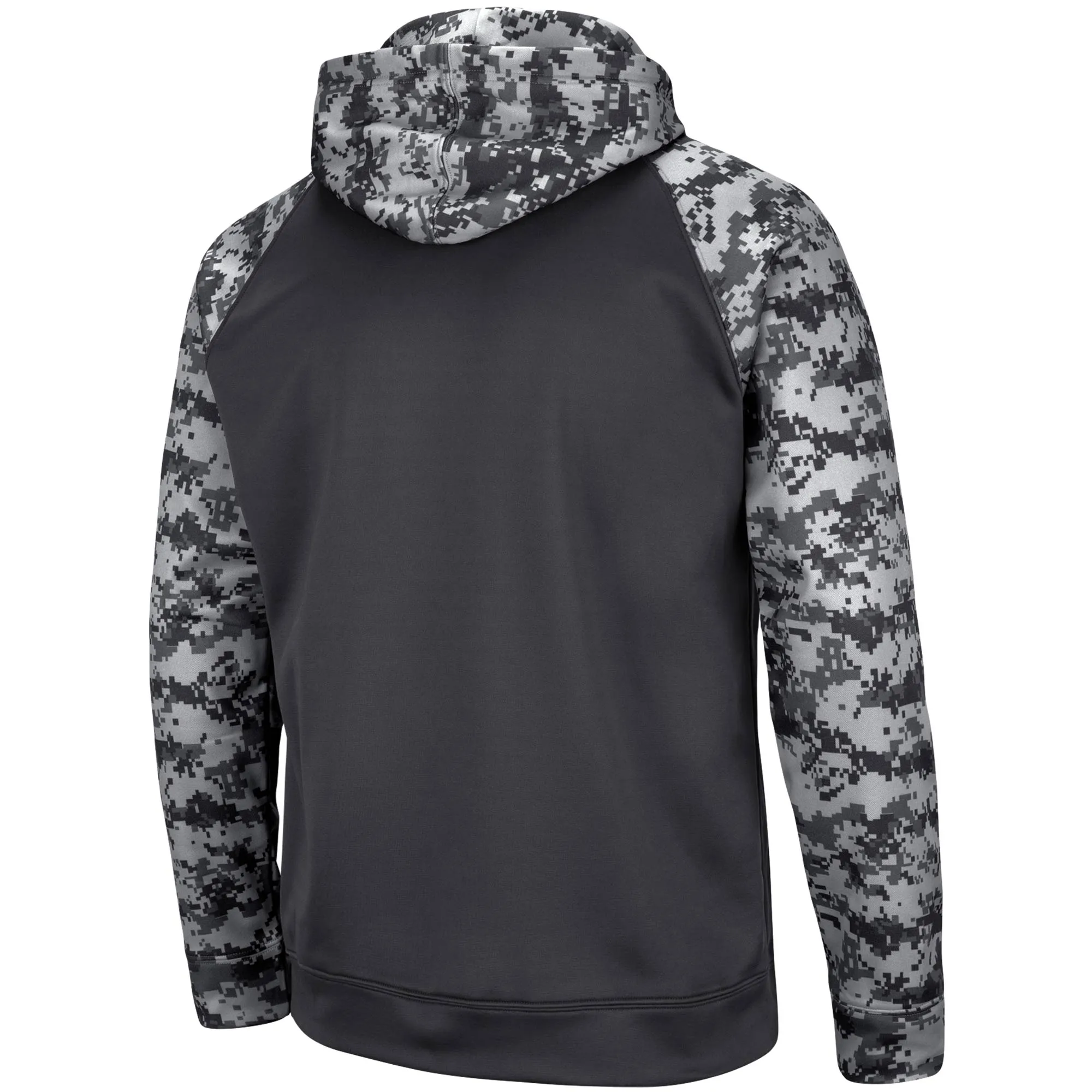 Men's Colosseum Charcoal Arkansas Razorbacks OHT Military Appreciation Digital Camo Pullover Hoodie