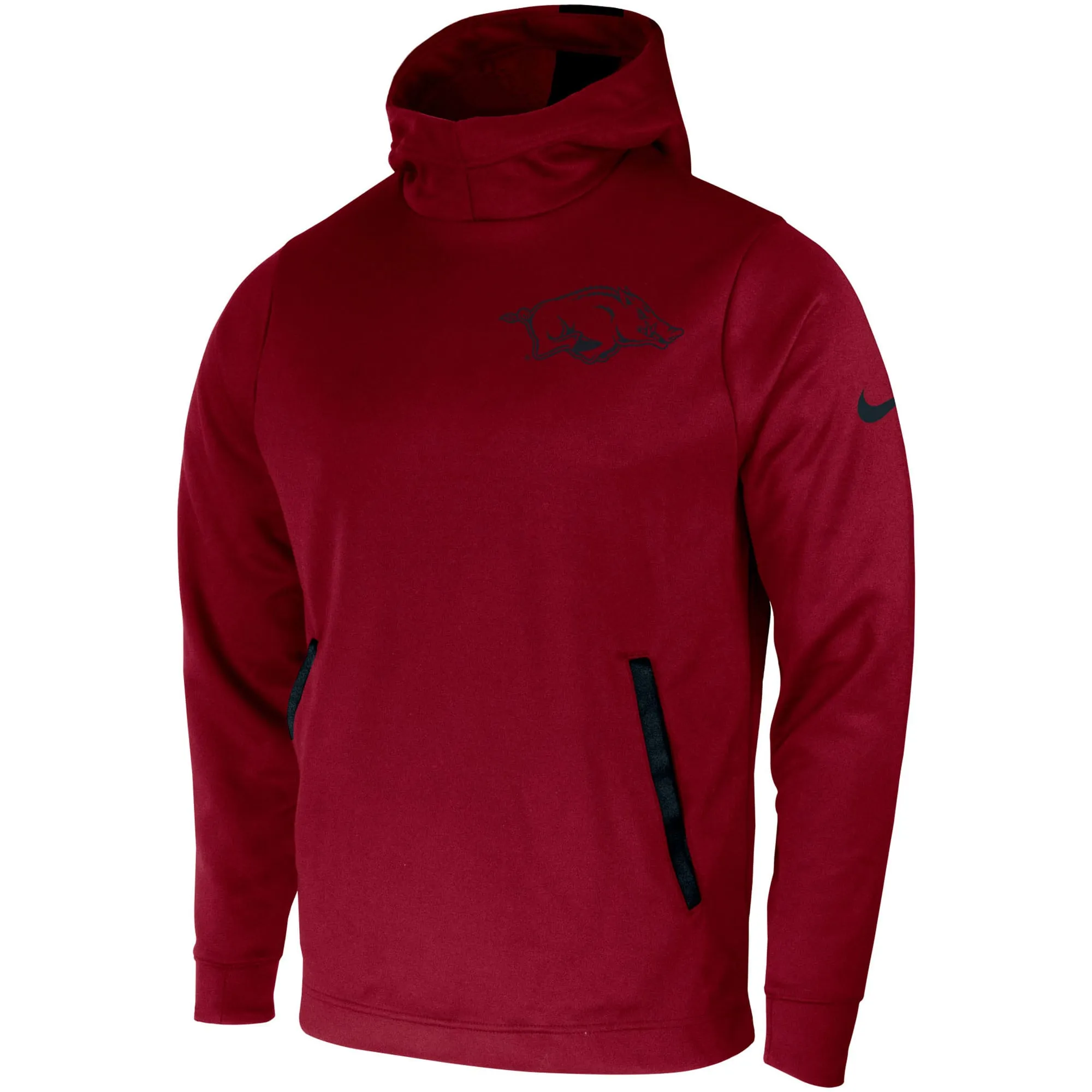 Men's Nike Cardinal Arkansas Razorbacks 2-Hit Performance Pullover Hoodie