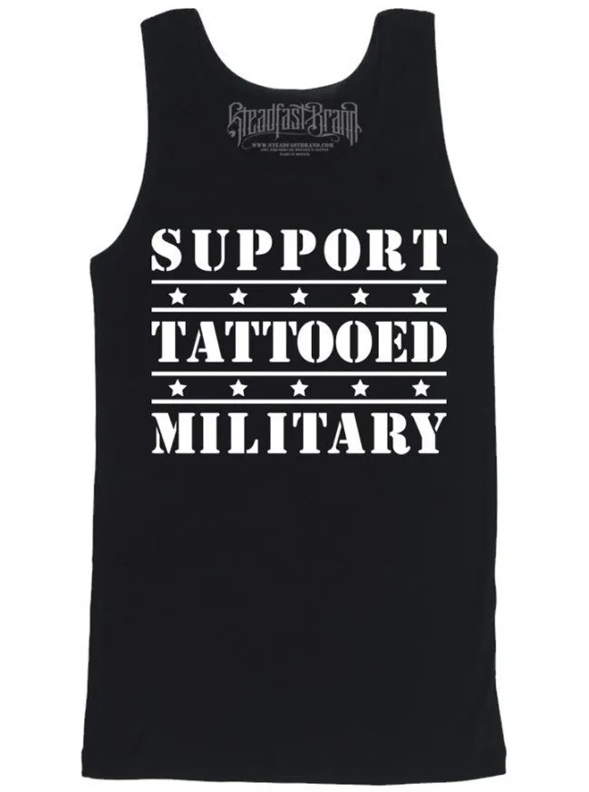 Men's Tattooed Military Tank