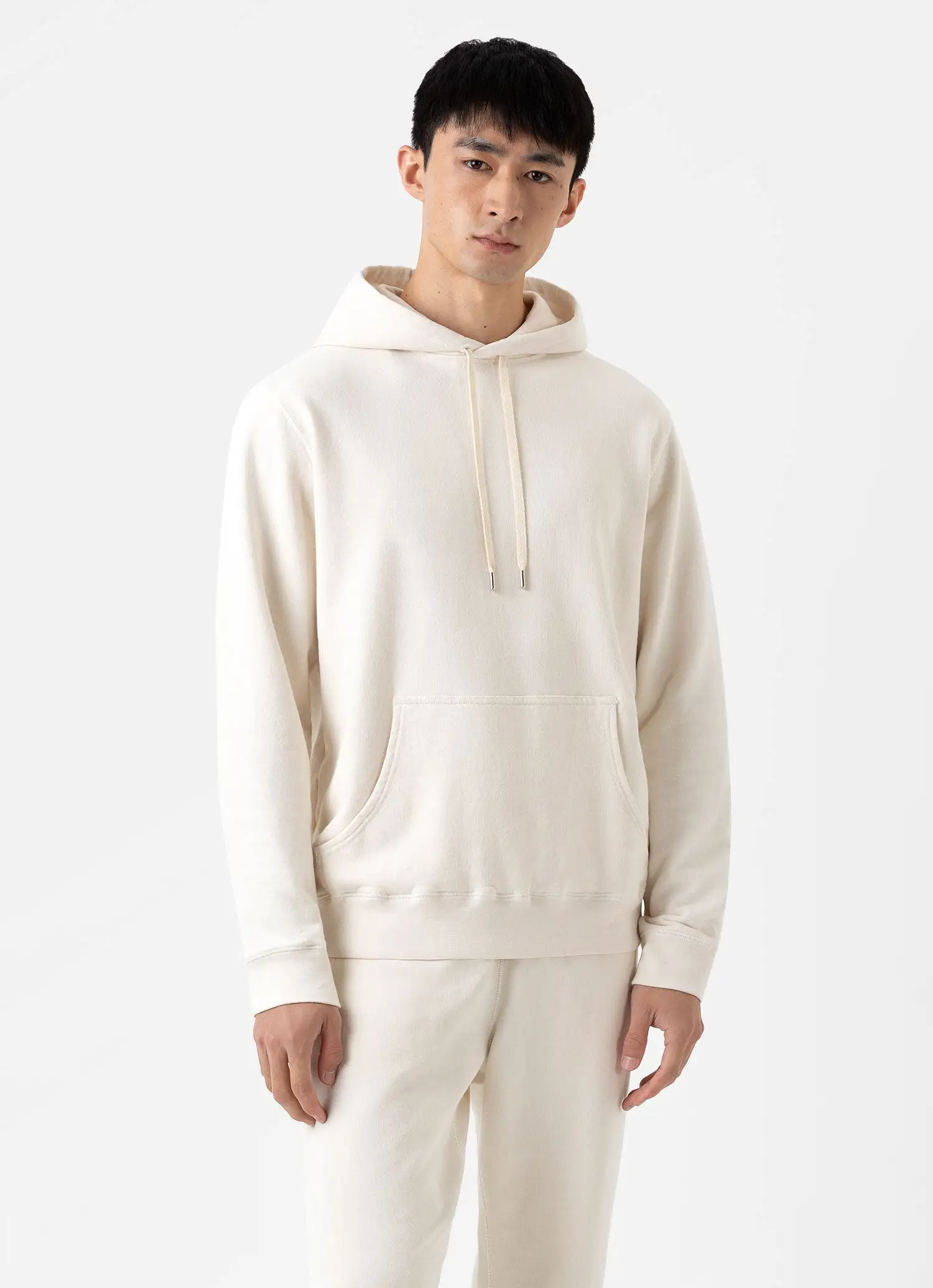 Men's Undyed Loopback Hoodie in Undyed