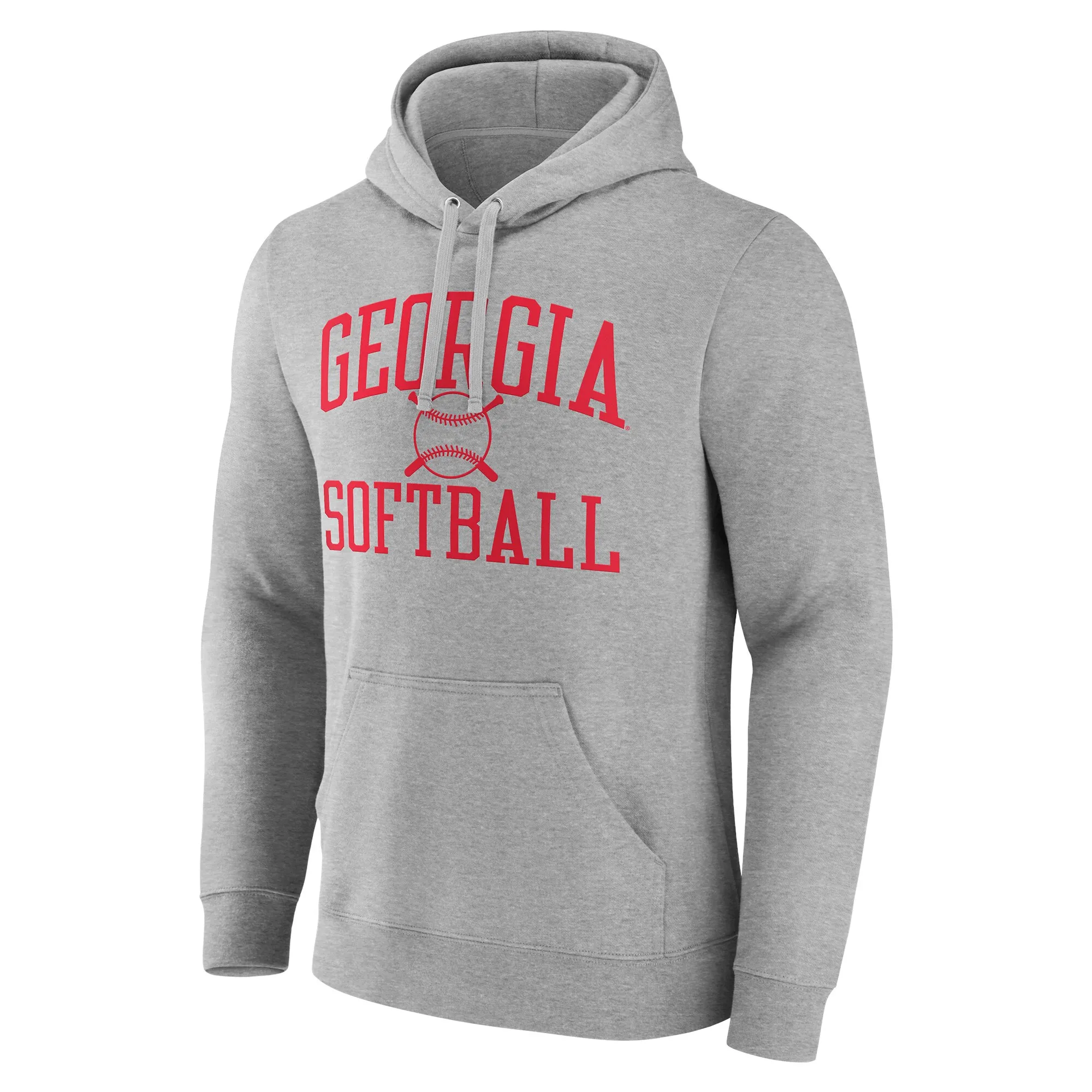 Men's  Gray Georgia Bulldogs Softball Pick-A-Player NIL Gameday Tradition Pullover Hoodie