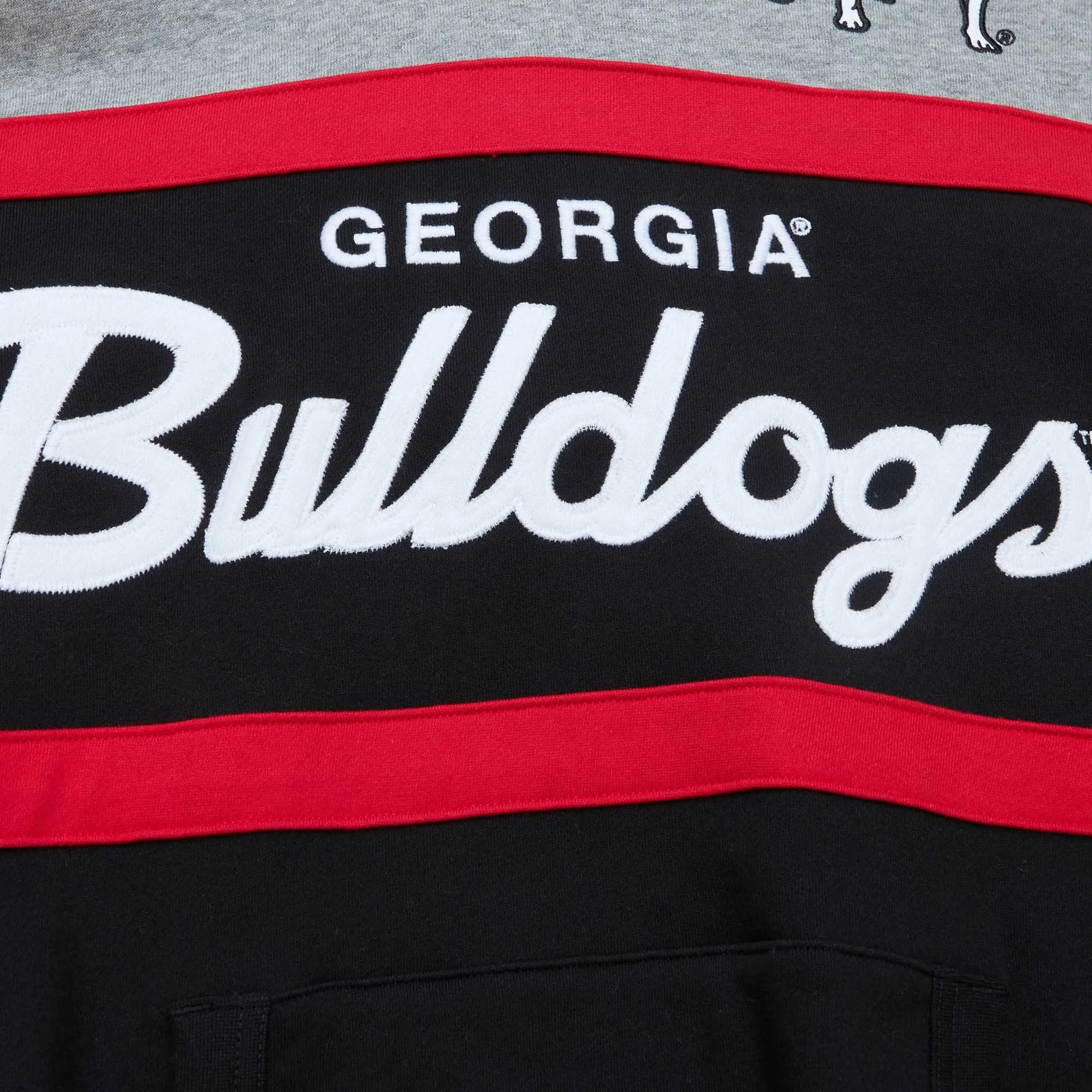 Men's Mitchell & Ness Black Georgia Bulldogs Head Coach Pullover Hoodie