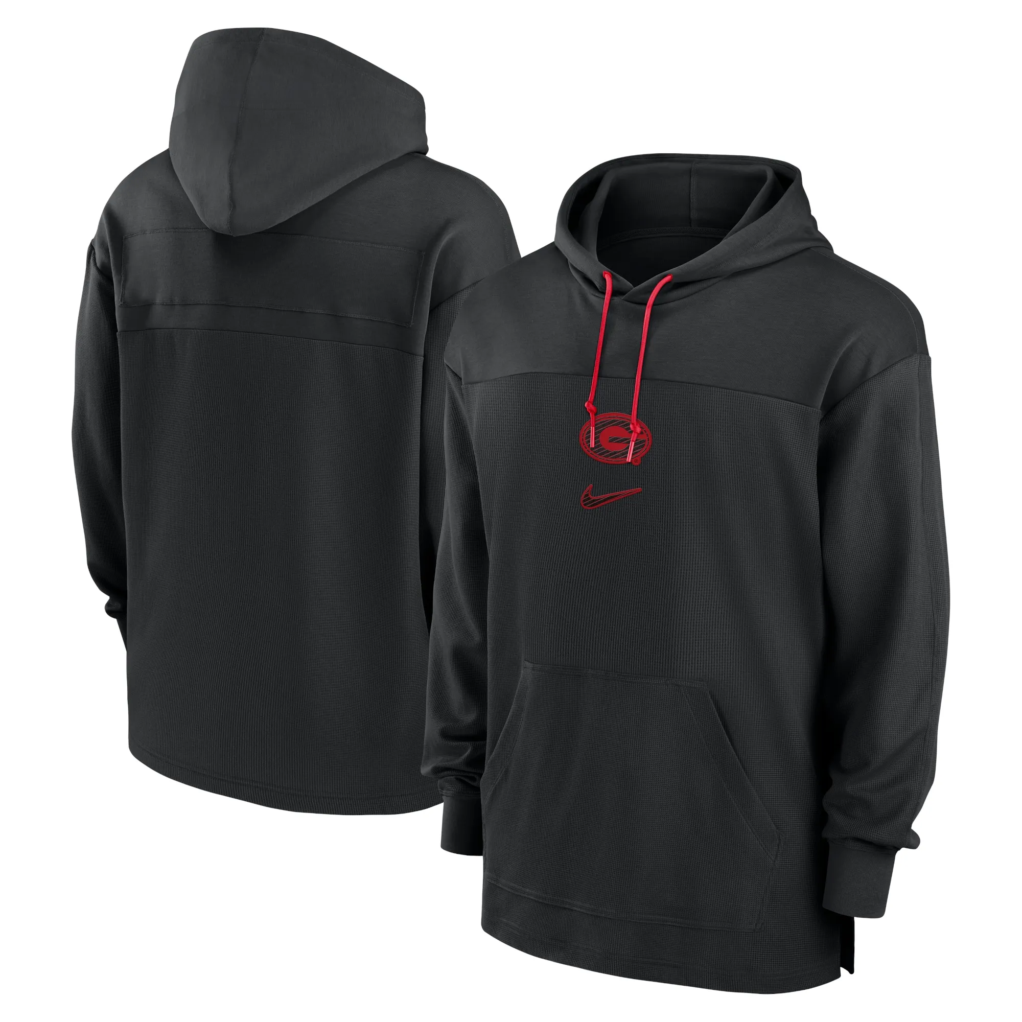 Men's Nike Black Georgia Bulldogs 2024/25 Sideline Jersey Performance Pullover Hoodie