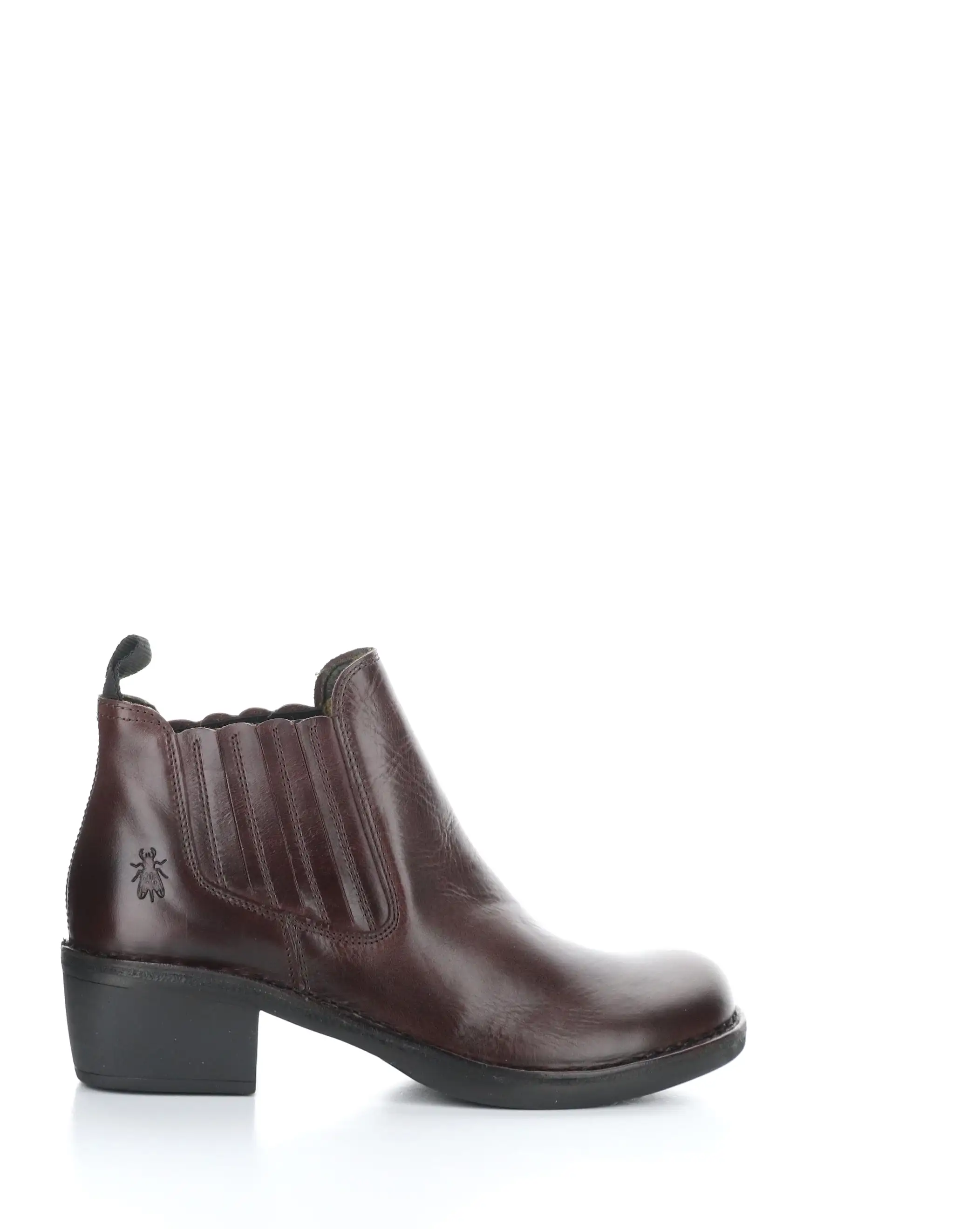 MOOF103FLY 001 WINE Round Toe Boots