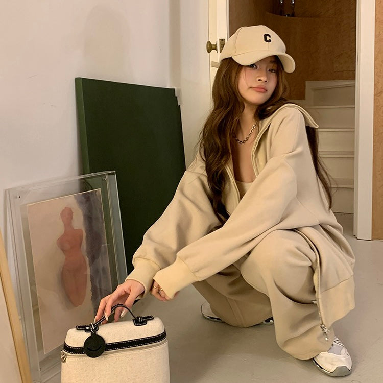 Neutral Tone Track Suit