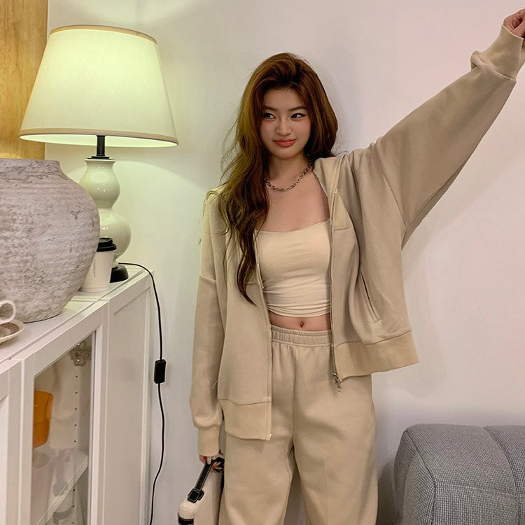 Neutral Tone Track Suit