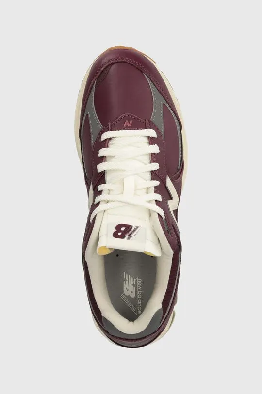 New Balance leather sneakers 2002 maroon color