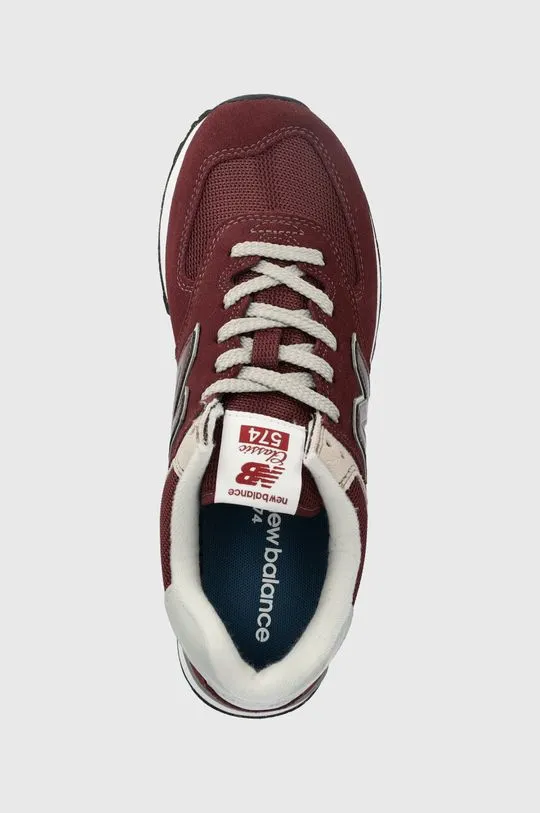 New Balance sneakers ML574EVM maroon color