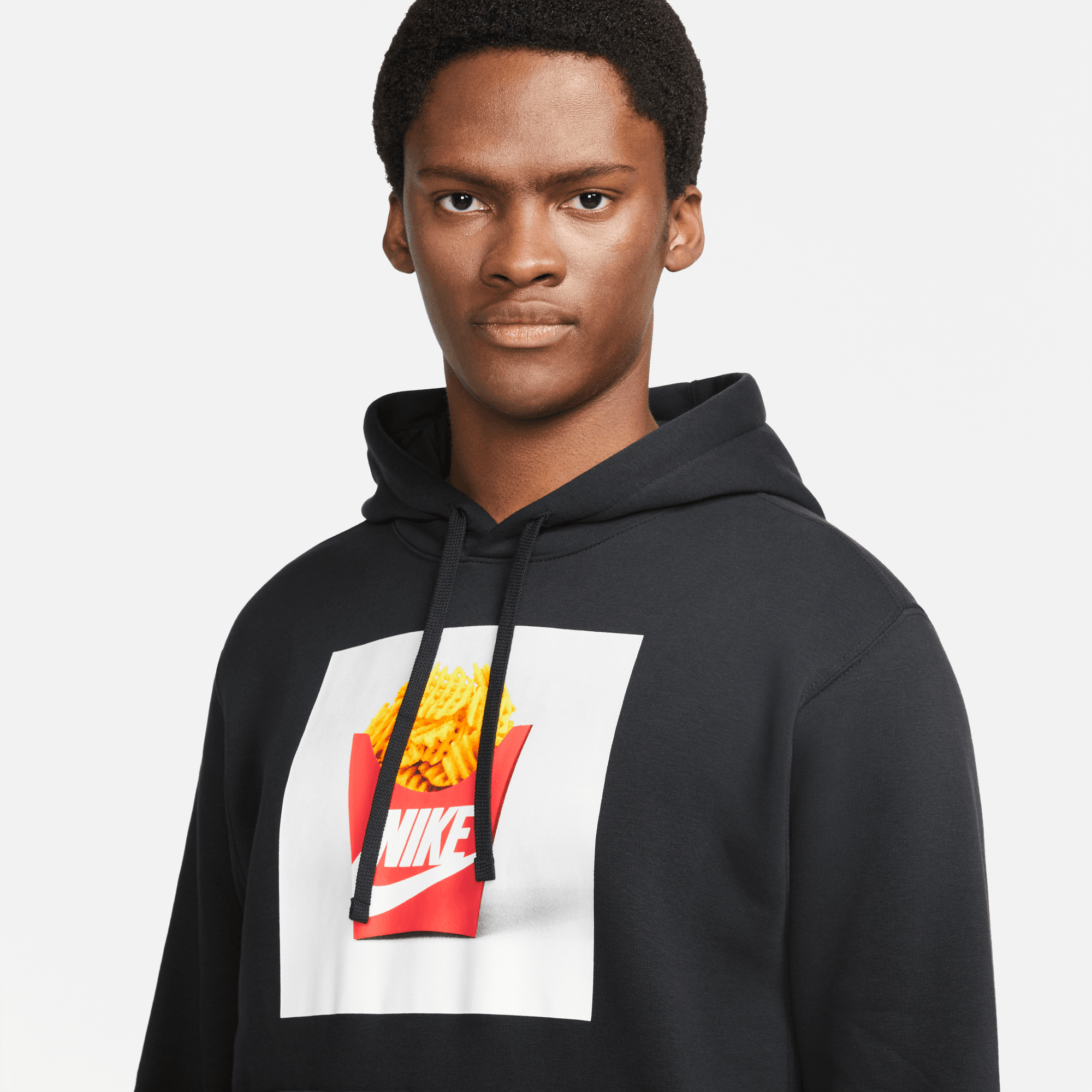 NIKE BRUSHED-BACK PULLOVER HOODIE