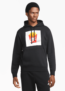 NIKE BRUSHED-BACK PULLOVER HOODIE