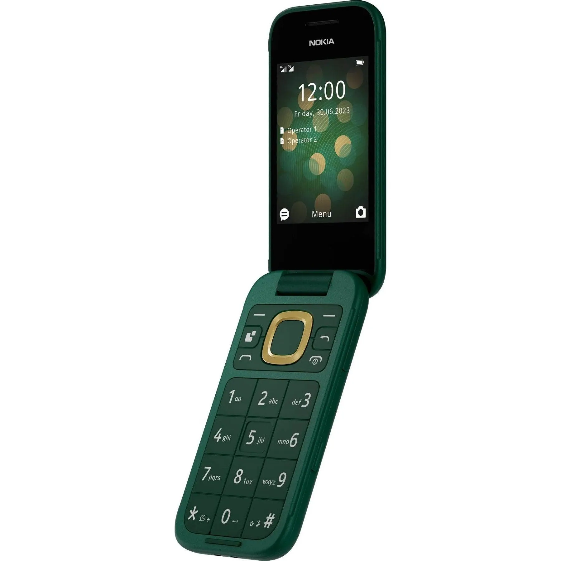 Nokia 2660 Flip Mobile Phone 128MB 2.8 4G Unlocked Dual Sim Green