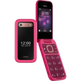 Nokia 2660 Flip Mobile Phone 128MB 2.8 4G Unlocked Dual Sim Pink