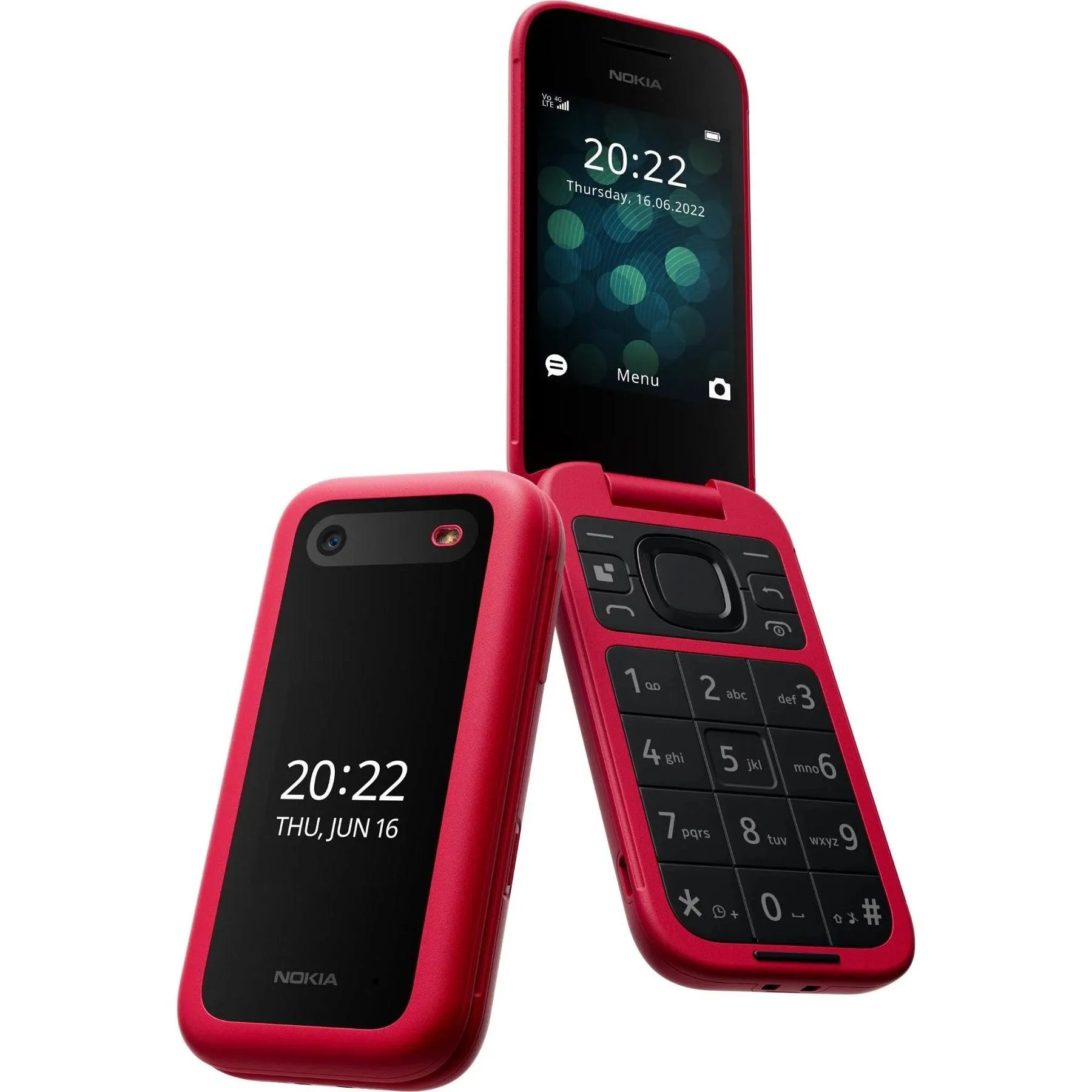 Nokia 2660 Flip Mobile Phone 128MB 2.8 4G Unlocked Dual Sim Red