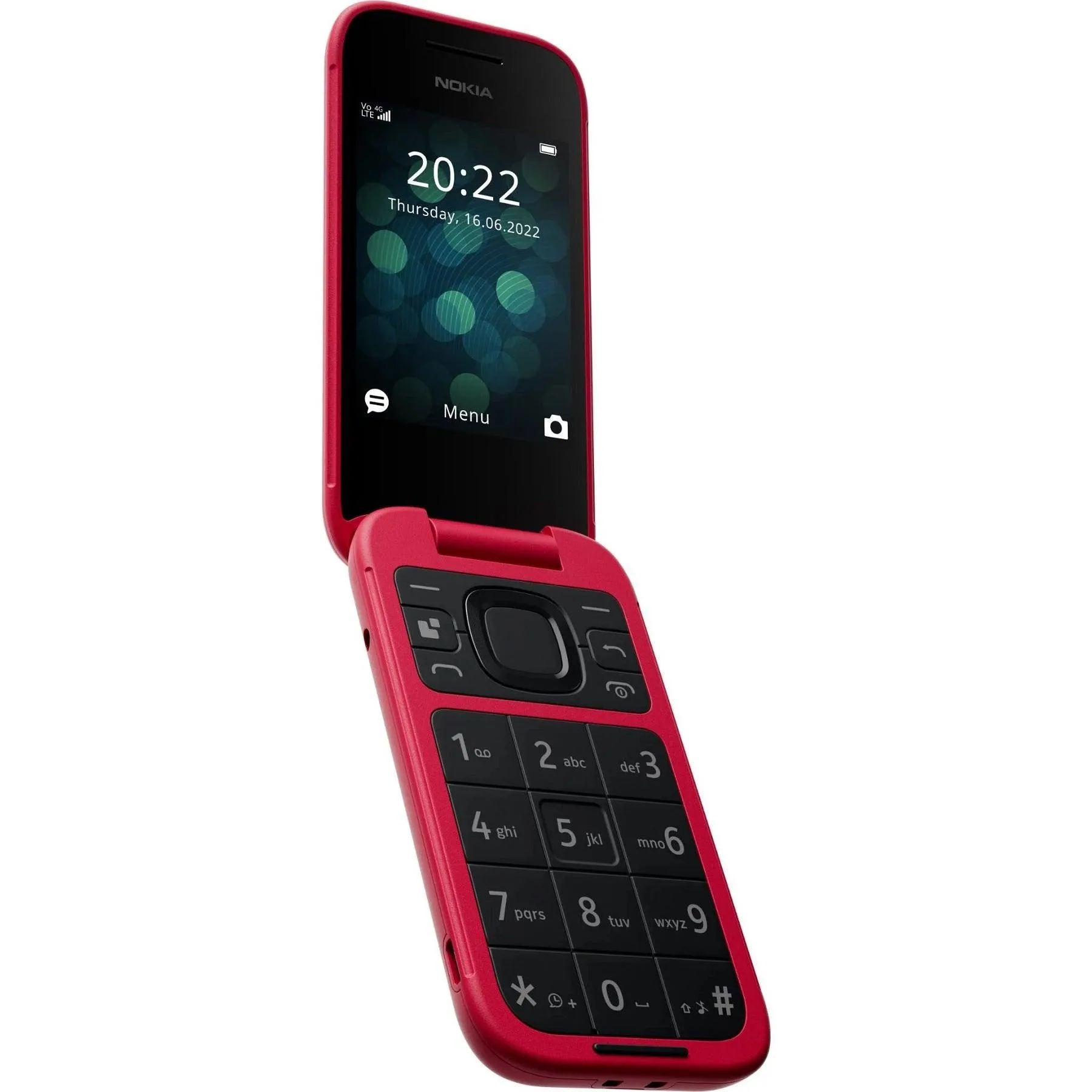 Nokia 2660 Flip Mobile Phone 128MB 2.8 4G Unlocked Dual Sim Red