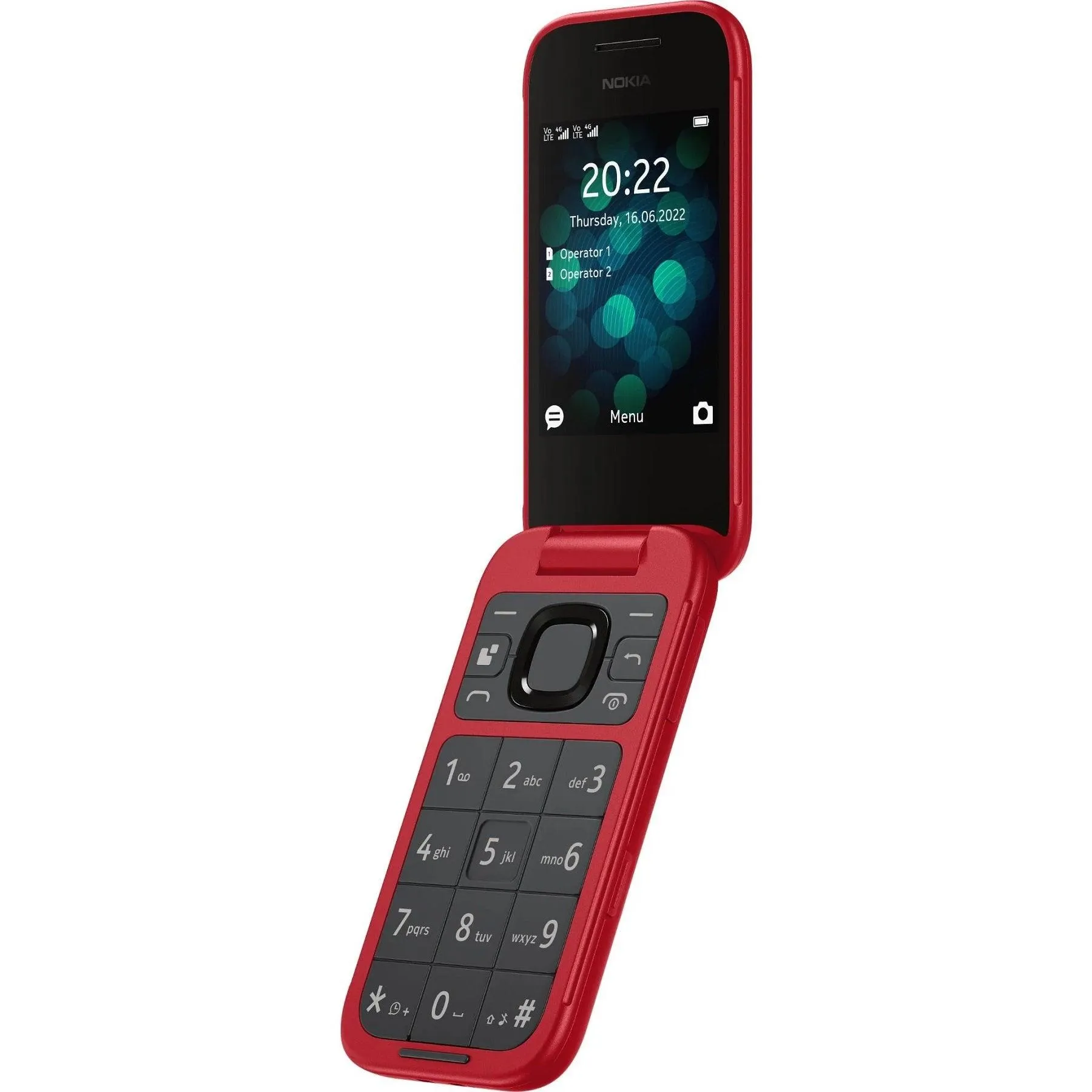 Nokia 2660 Flip Mobile Phone 128MB 2.8 4G Unlocked Dual Sim Red