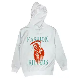 November Reine “Fashion” Hoodie In White/Teal