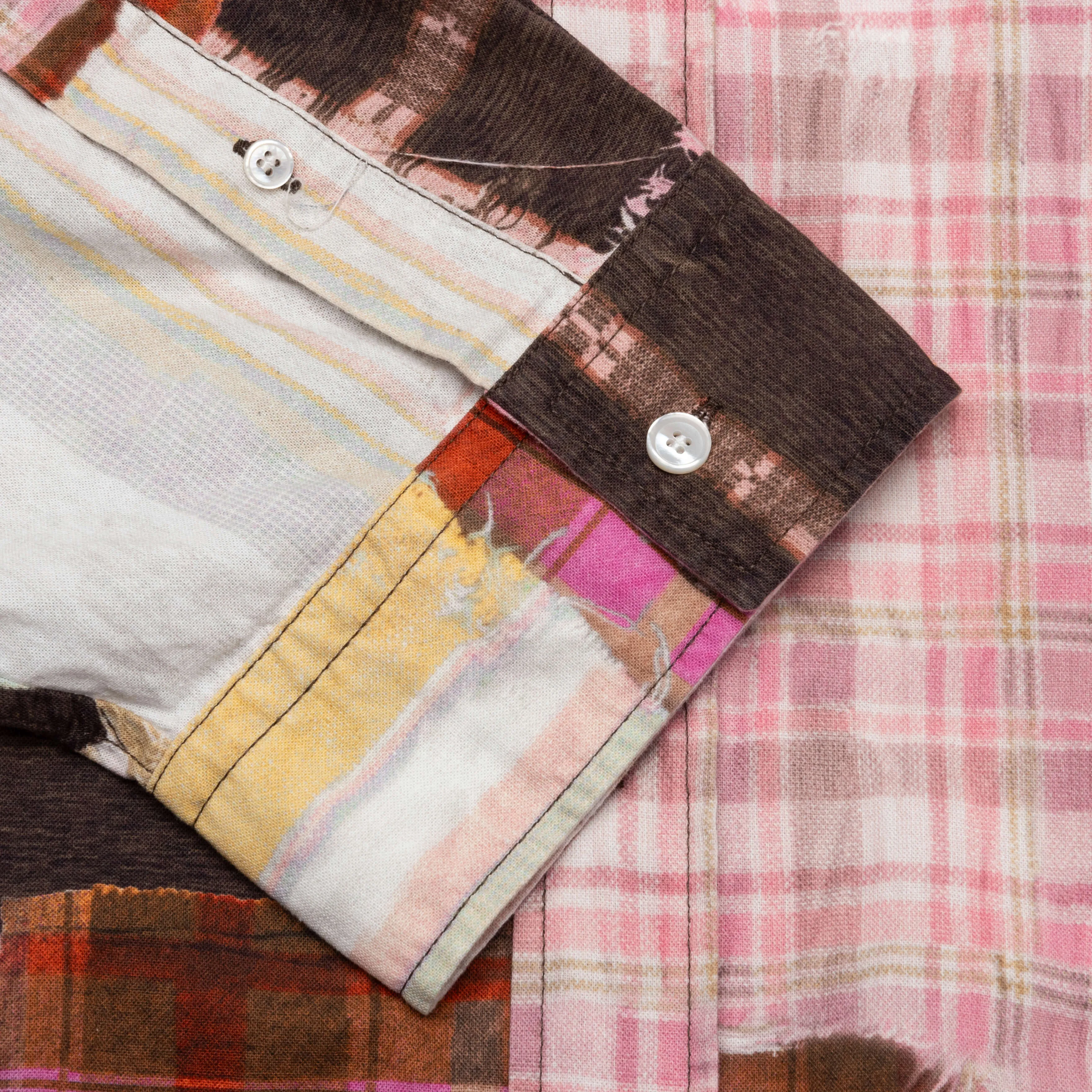 Patchwork Flannel - Pink/Multi