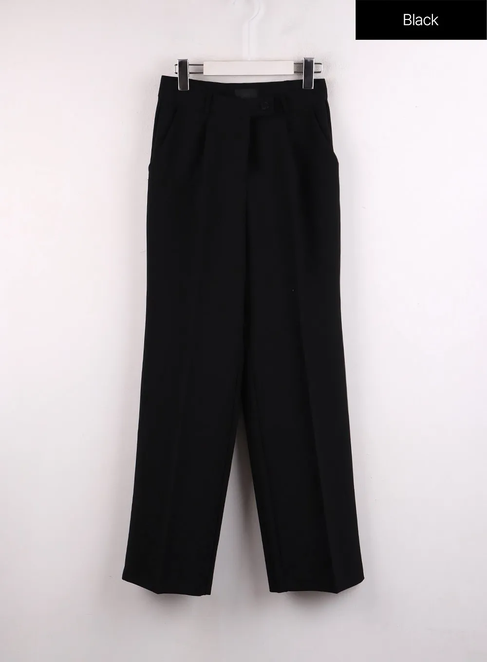 Pintuck Straight Leg Tailored Pants IF402