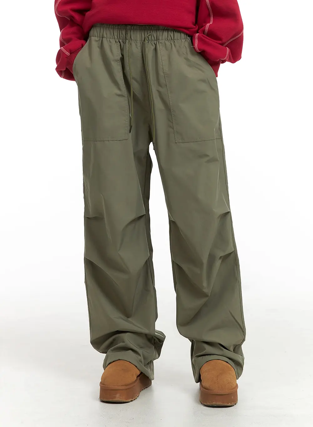 Pintuck Wide Leg Pants CJ412