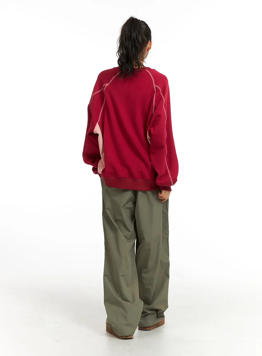 Pintuck Wide Leg Pants CJ412