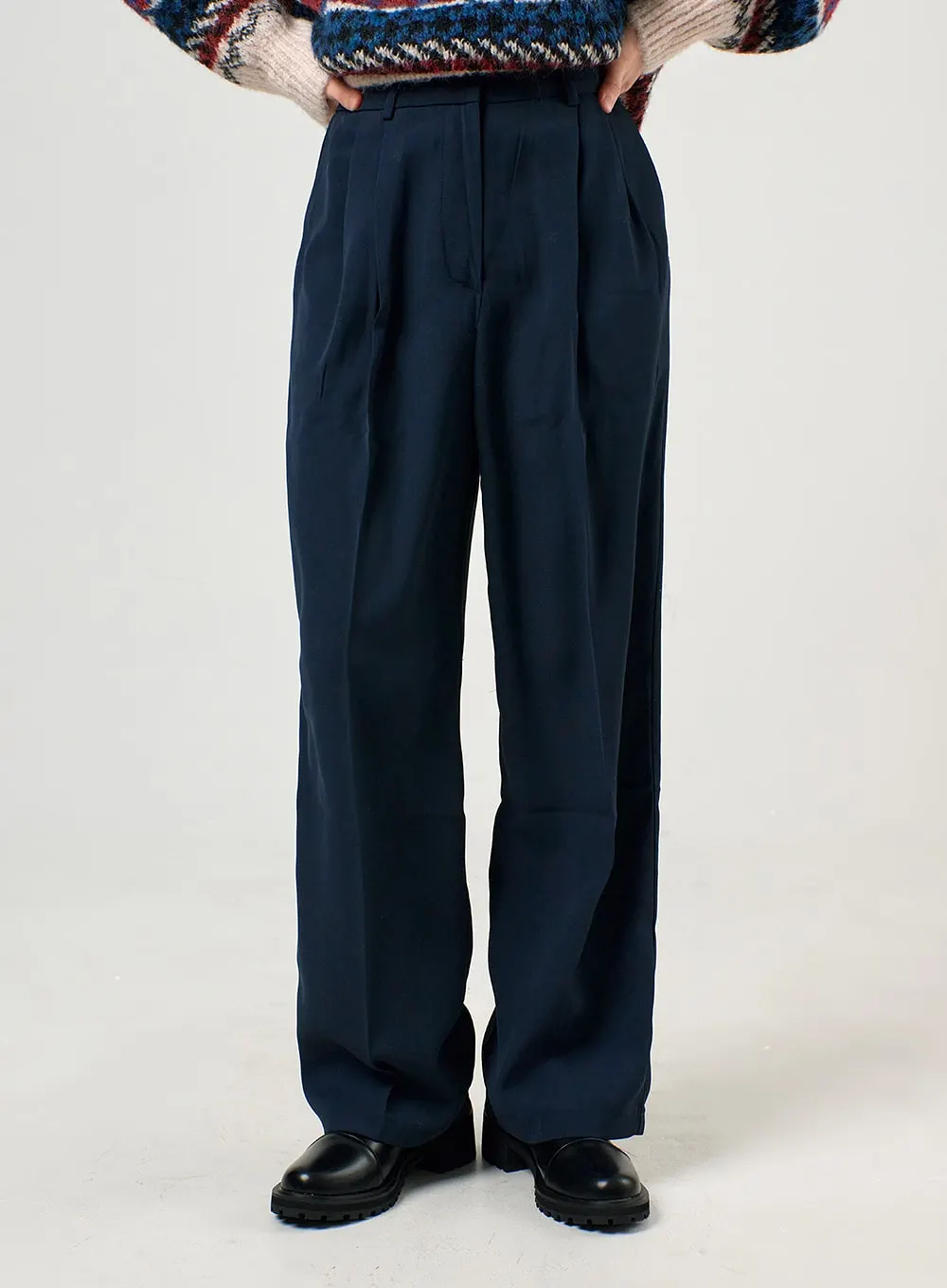 Pintuck Wide Pants OF405