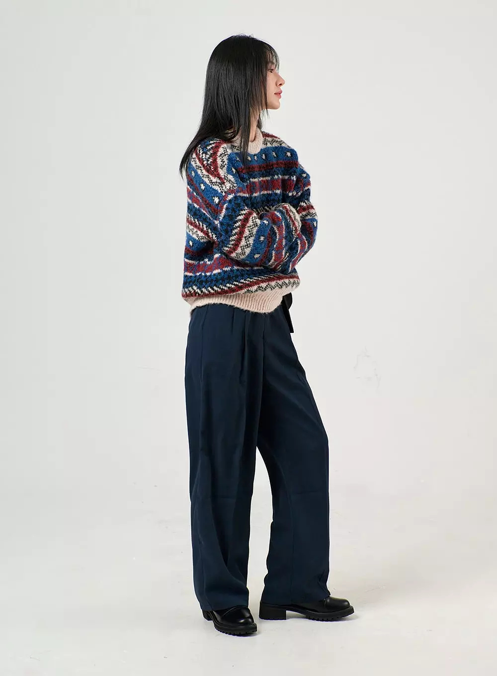 Pintuck Wide Pants OF405