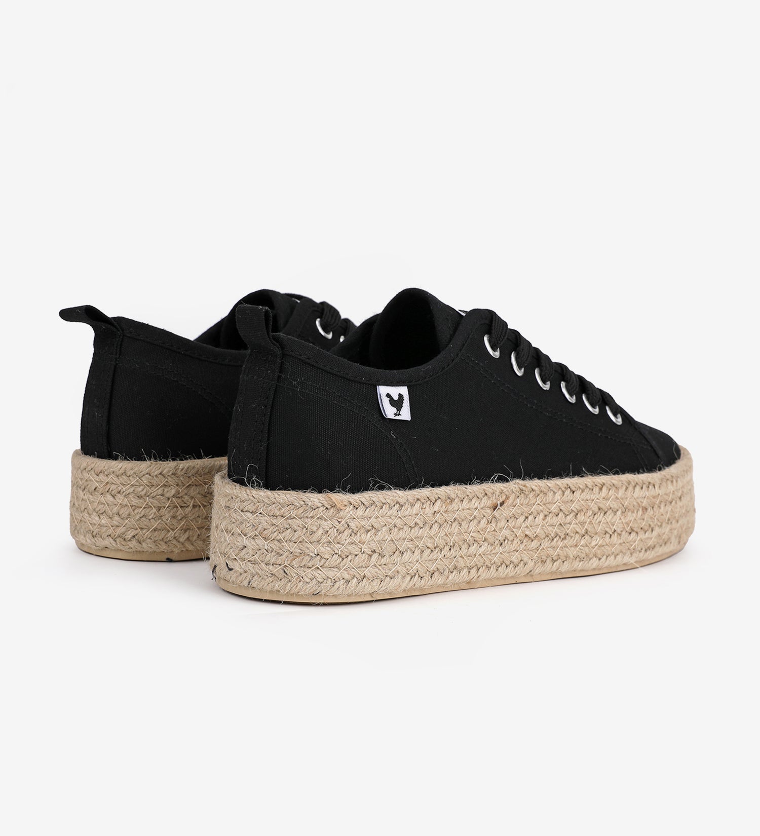 Pitas lace-up 4cm platform espadrille sneakers