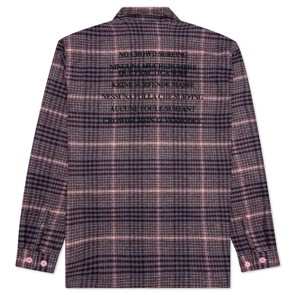 Pleasures Surfing Flannel - Pink