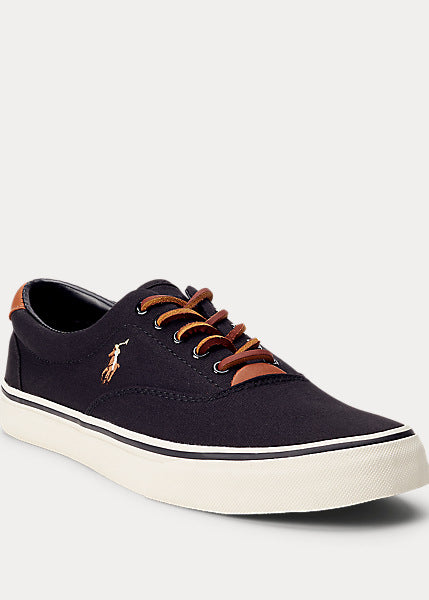 Polo Ralph Lauren-Thornton Canvas Sneakers- Black